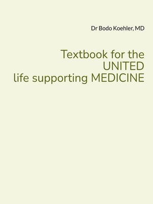 cover image of Textbook for the UNITED life supporting MEDICINE